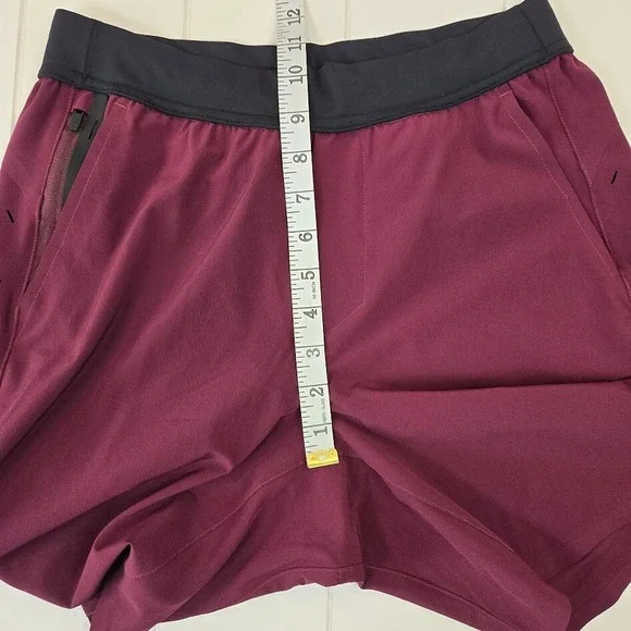 NEW Ten Thousand The Interval Shorts 7" Unlined‎ Men's Size SMALL Maroon - Picture 10 of 12